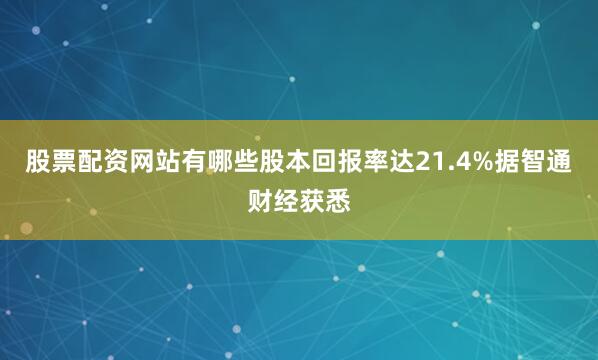 股票配资网站有哪些股本回报率达21.4%据智通财经获悉